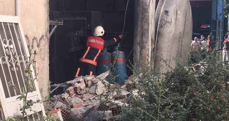 ERDEMLİ’DE BOYA ATÖLYESİNDE  PATLAMA:  1’İ AĞIR 3 YARALI