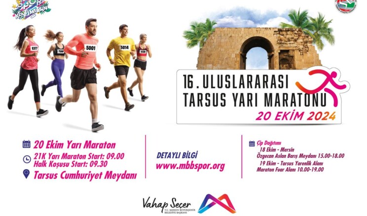 16. Uluslararası Tarsus Yarı Maratonu İçin Geri Sayım Başladı