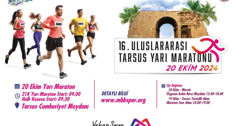 16. Uluslararası Tarsus Yarı Maratonu İçin Geri Sayım Başladı